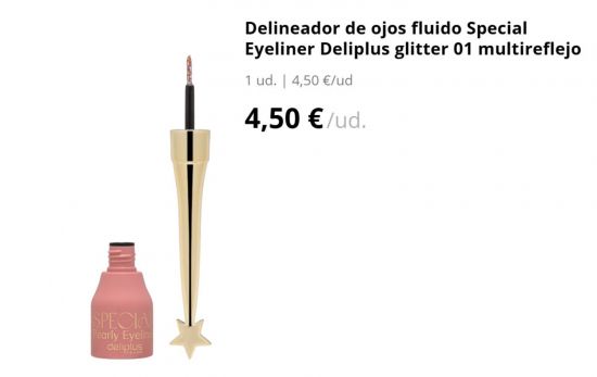 Delineador de ojos fluido Special Eyeliner Deliplus glitter / MERCADONA.ES Delineador de ojos fluido Special Eyeliner Deliplus glitter / MERCADONA.ES