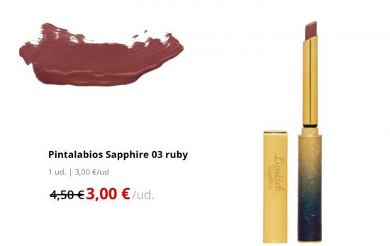 Pintalabios Sapphire 03 ruby/ MERCADONA.ES Pintalabios Sapphire 03 ruby/ MERCADONA.ES