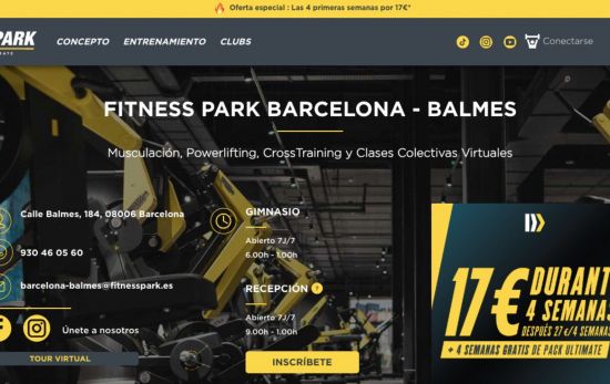 Web de Fitness Park / FITNESS PARK Web de Fitness Park / FITNESS PARK