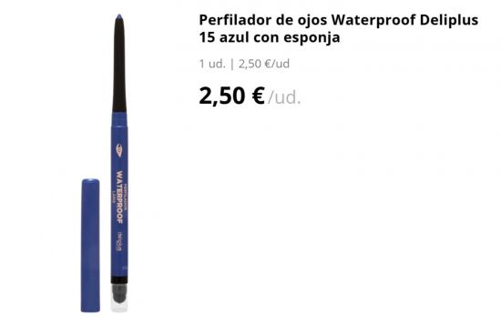 Eyeliner en el nuevo tono 15 azul vibrante/ MERCADONA.ES Eyeliner en el nuevo tono 15 azul vibrante/ MERCADONA.ES