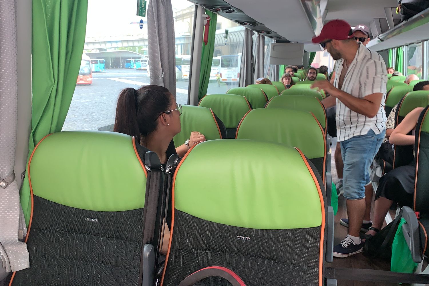 Os bancos da frente do autocarro Blablacar / CEDIDA
