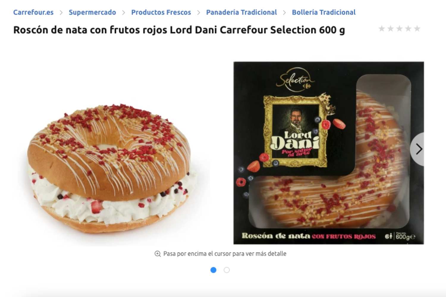 Roscón de Reyes de Carrefour / CARREFOUR Roscón de Reyes de Carrefour / CARREFOUR