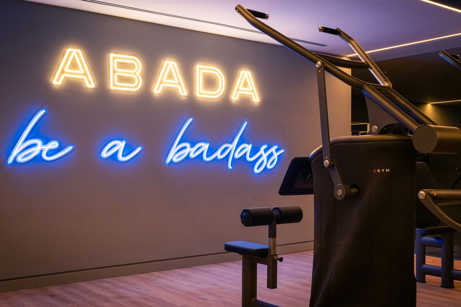 Una de las salas del nuevo gimnasio de lujo de Madrid / ABADA CLUB