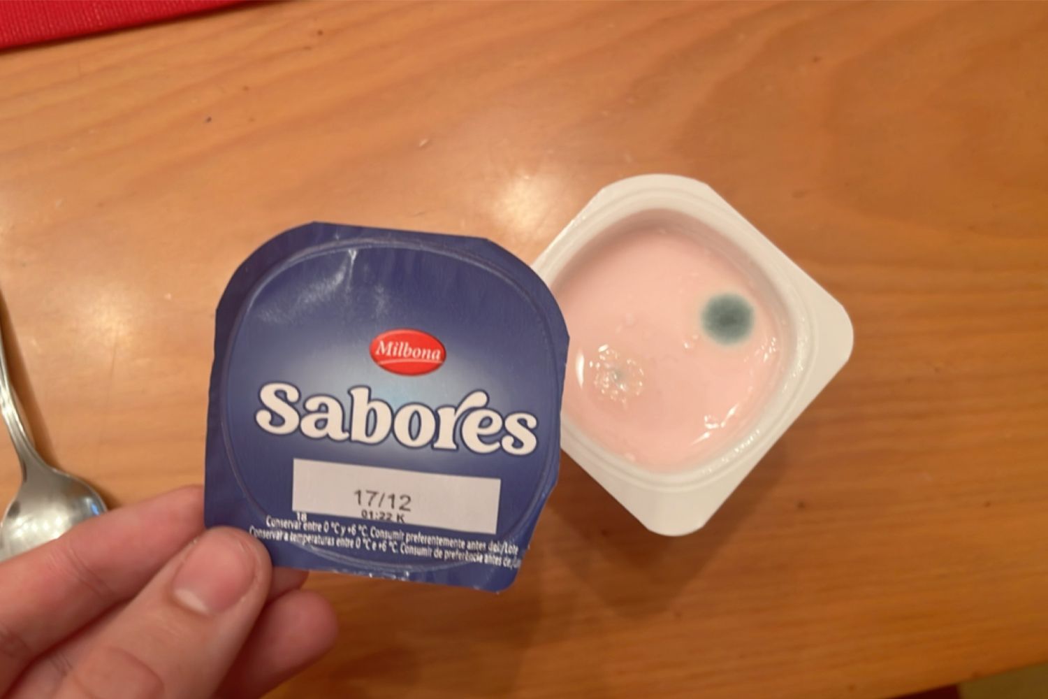 Iogurte bolorento do Lidl / CEDIDA