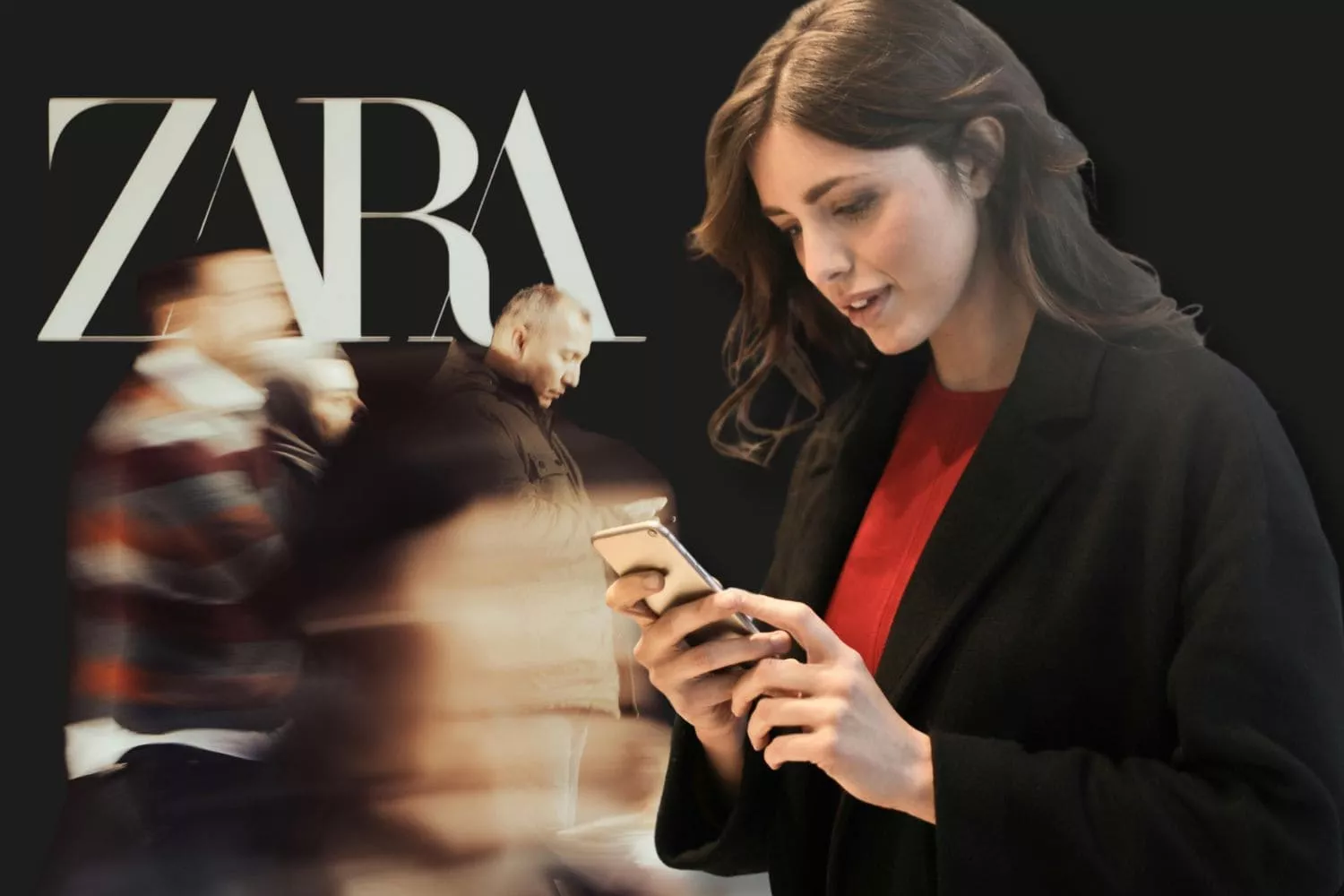 Una mujer compra en Zara / Montaje CONSUMIDOR GLOBAL