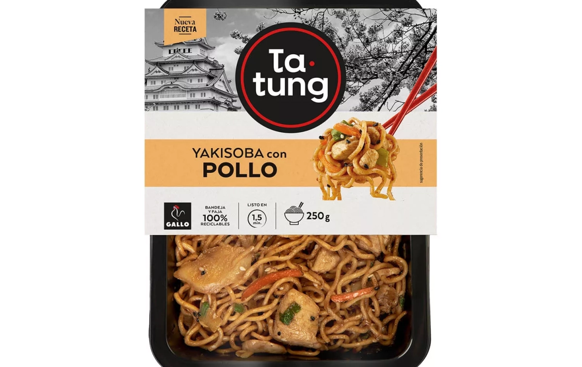 Los yakisoba con pollo Ta Tung de Grupo Gallo / EL CORTE INGLÉS Los yakisoba con pollo Ta Tung de Grupo Gallo / EL CORTE INGLÉS