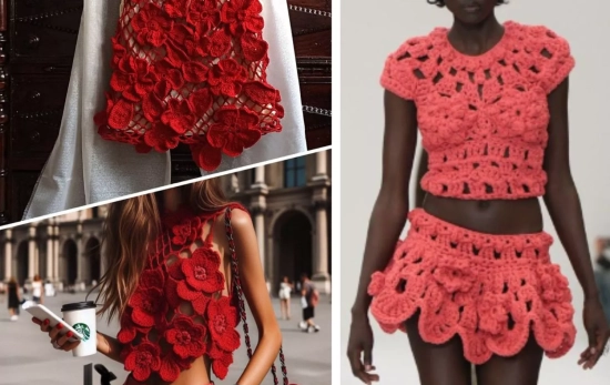 Tendencia crochet en un desfile de Acne Studios/ PINTEREST Tendencia crochet en un desfile de Acne Studios/ PINTEREST