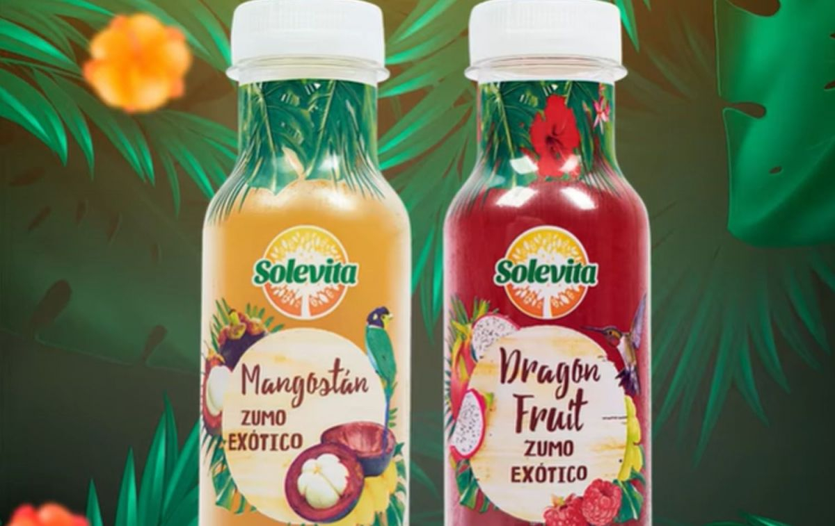 Los zumos de mangostán y fruta del dragón de la marca Solevita de Lidl / FACEBOOK