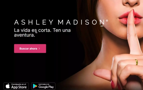 Interfaz Ashley Madison, la 'app' pensada para infieles/ ASHLEYMADISON.COM Interfaz Ashley Madison, la 'app' pensada para infieles/ ASHLEYMADISON.COM