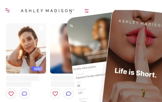 Ejemplos de la 'app' Ashley Madison/ ASHLEYMADISON.COM Ejemplos de la 'app' Ashley Madison/ ASHLEYMADISON.COM