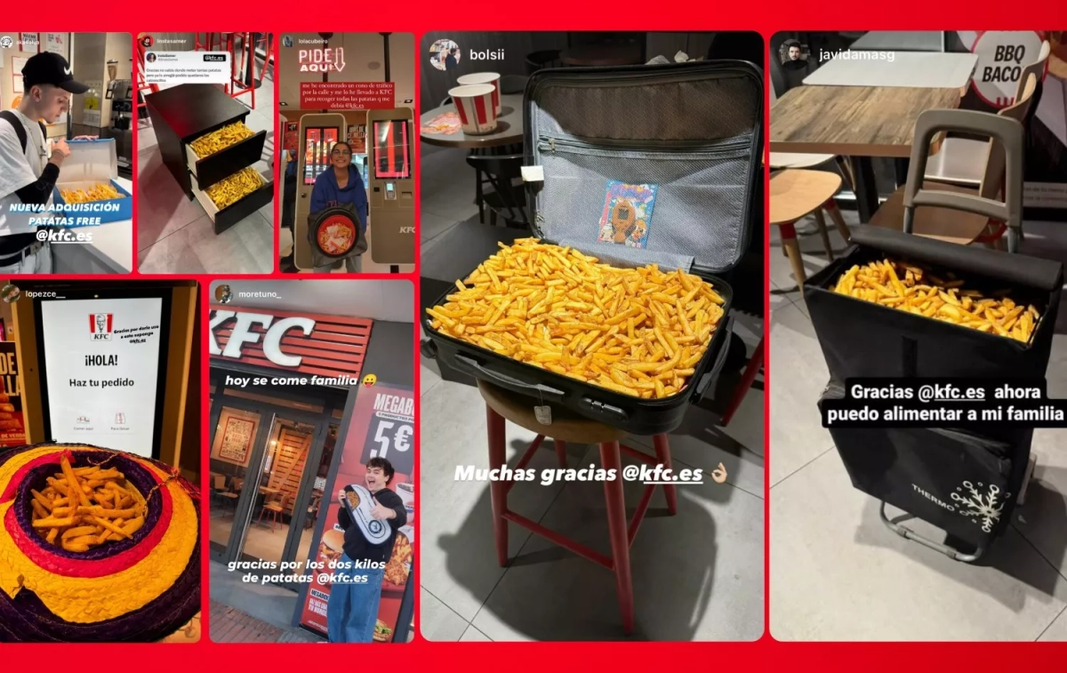 Las maneras ingeniosas de recoger las patatas KFC Las maneras ingeniosas de recoger las patatas KFC