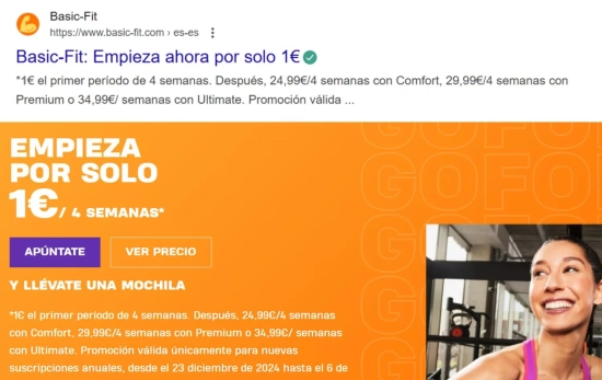 La cadena de gimnasios se enorgullece de su promoción engañosa/ BASIC-FIT La cadena de gimnasios se enorgullece de su promoción engañosa/ BASIC-FIT