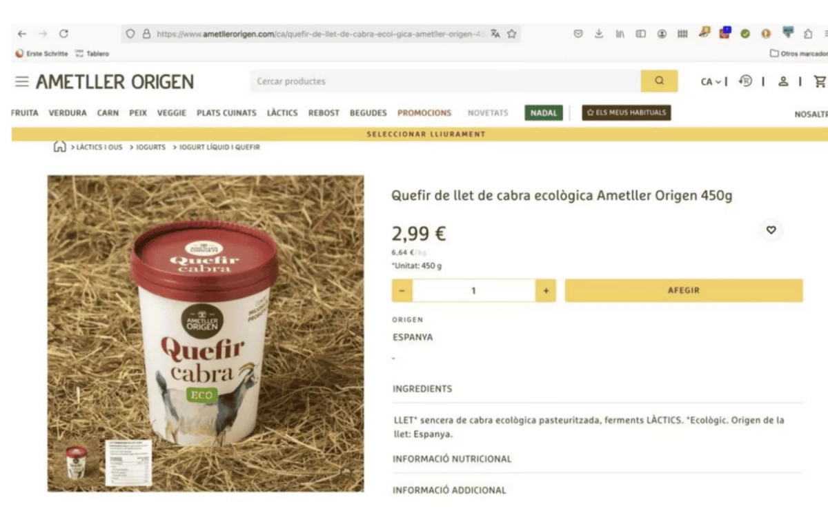 Información del Kéfir de Ametller Origen ECOLOGISTES EN ACCIÓ (1) Información del Kéfir de Ametller Origen ECOLOGISTES EN ACCIÓ (1)