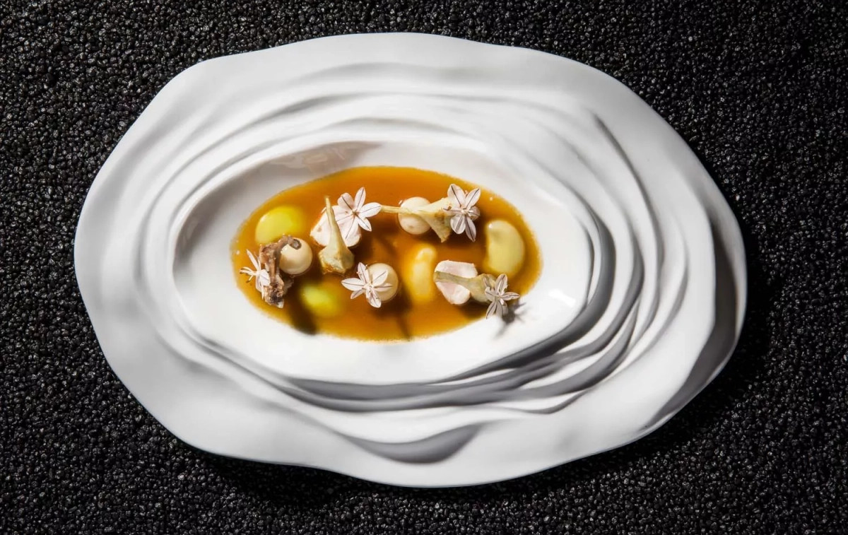 Una de las creaciones de Begoña Rodrigo / RESTAURANTE LA SALITA Una de las creaciones de Begoña Rodrigo / RESTAURANTE LA SALITA