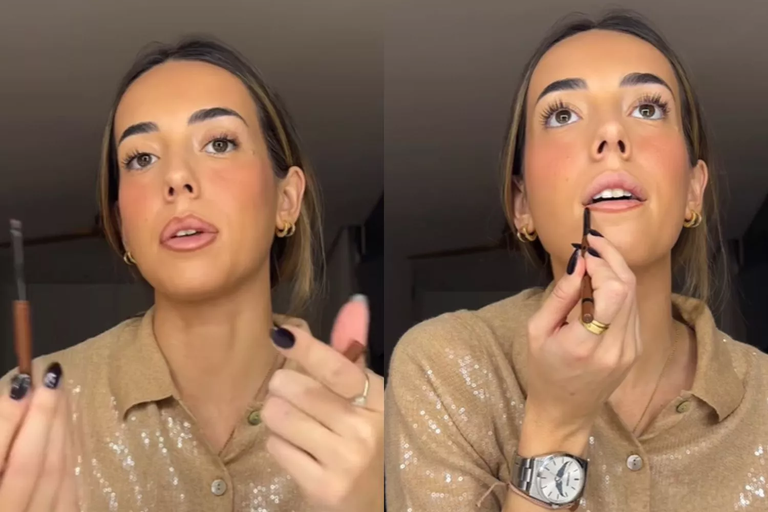 Una influencer con su perfilador favorito de Mercadona / Montaje CG