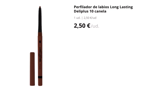 Perfilador de labios Long Lasting Deliplus 10 canela/ MERCADONA.ES Perfilador de labios Long Lasting Deliplus 10 canela/ MERCADONA.ES