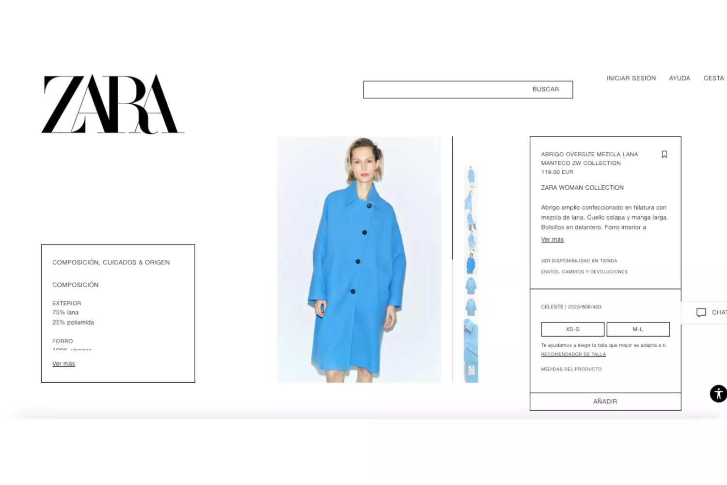 Abrigo de lana italiana de Zara / ZARA Abrigo de lana italiana de Zara / ZARA