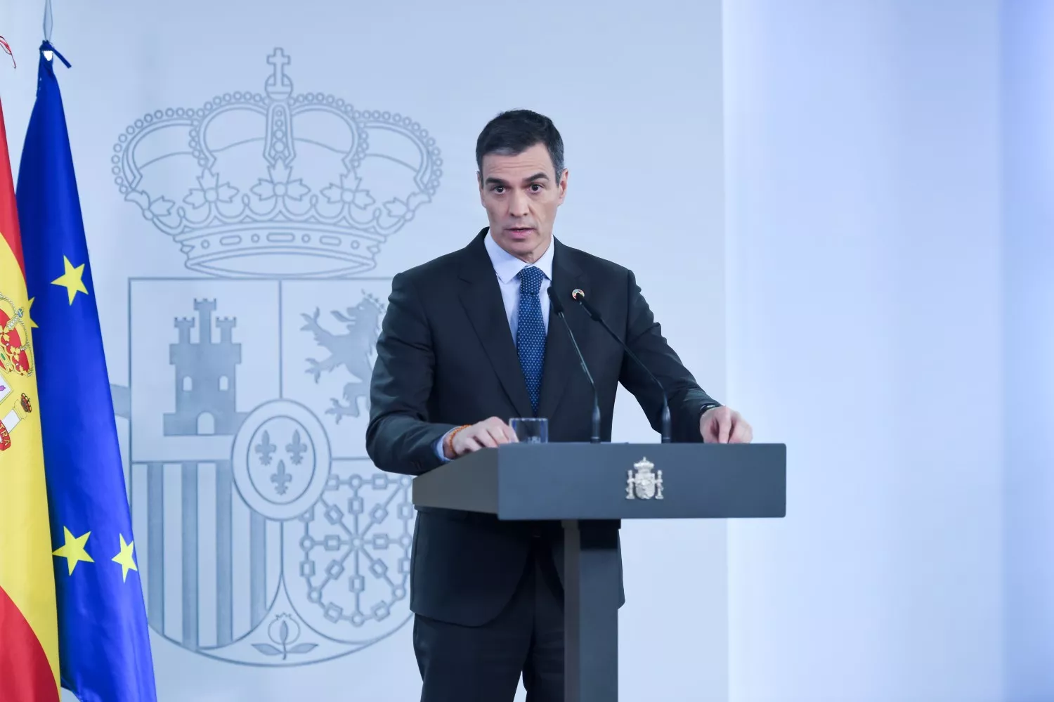 El presidente del Gobierno comparece tras la aprobación del nuevo decreto ómnibus / EUROPA PRESS - GUSTAVO VALIENTE 