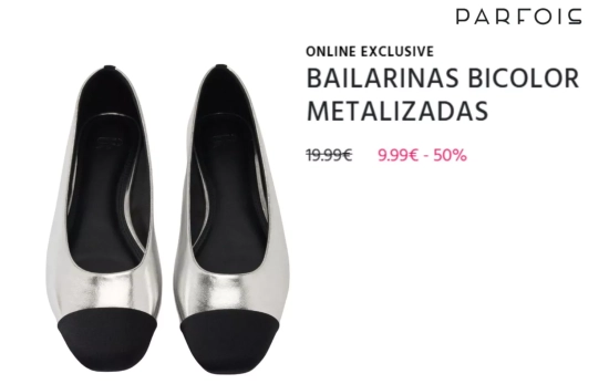 Bailarias Parfois rebajadas/ PARFOIS.COM Bailarias Parfois rebajadas/ PARFOIS.COM
