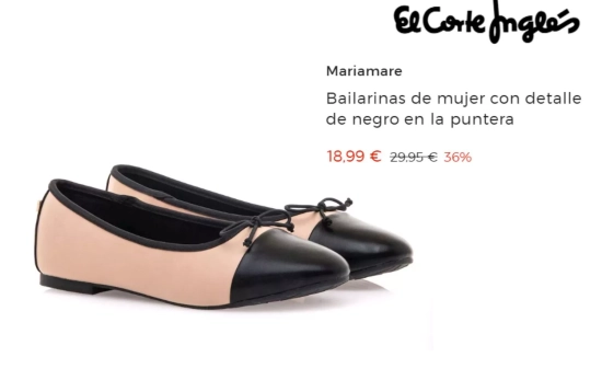 Bailarinas El Corte Inglés/ EL CORTE INGLÉS.COM Bailarinas El Corte Inglés/ EL CORTE INGLÉS.COM
