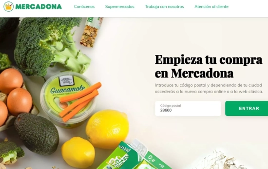 Interfaz de compra online en Mercadona/ MERCADONA.ES Interfaz de compra online en Mercadona/ MERCADONA.ES