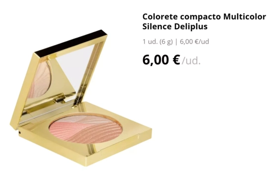 Colorete compacto Multicolor Blush Silence Deliplus/ MERCADONA.ES Colorete compacto Multicolor Blush Silence Deliplus/ MERCADONA.ES