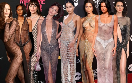 Los 'nacked dress' más impresionantes de la moda/ Montaje CG