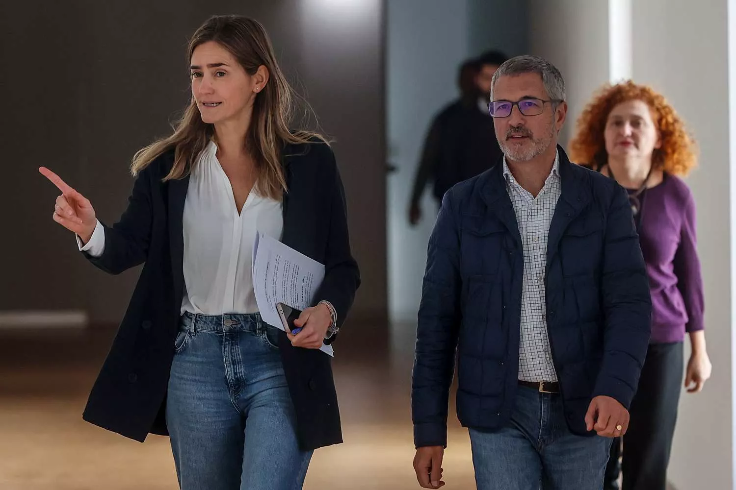 La ministra para la Transición Ecológica y el Reto Demográfico, Sara Aagesen, y el secretario