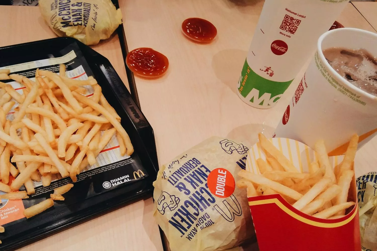 Hamburguesas y patatas fritas de McDonald's / UNSPLASH
