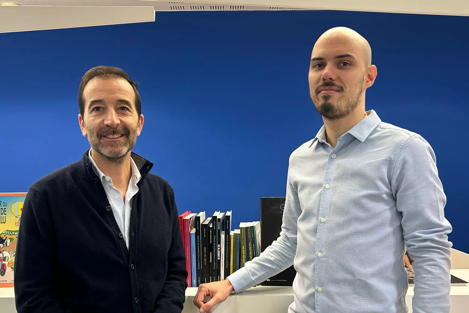 David Botvinik, izquierda, y David Poirson, cofundadores de la editorial DashBook DB