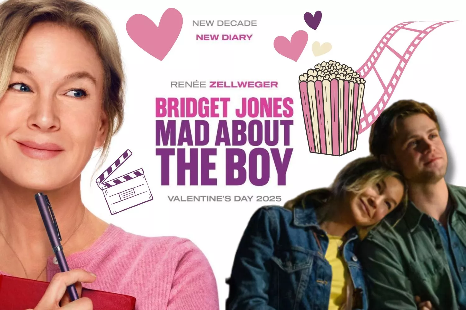'Bridget Jones' se estrena en San Valentín/ Montaje CG 'Bridget Jones' se estrena en San Valentín/ Montaje CG