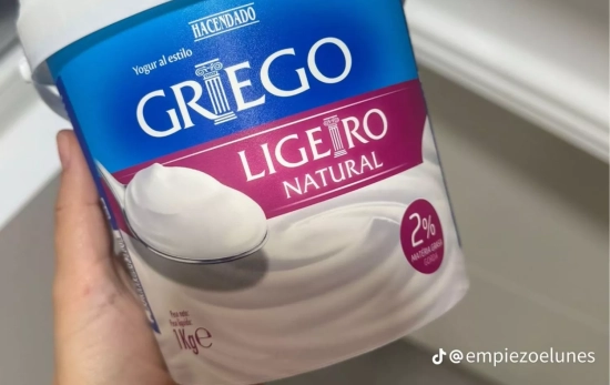 Yogurt griego Hacendado/ @empiezoelunes Yogurt griego Hacendado/ @empiezoelunes
