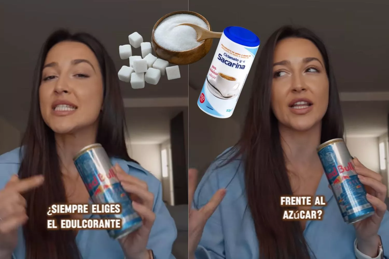¿Siempre eliges edulcorante frente al azúcar? Una nutricionista explica qué ocurre en ambos casos/ Montaje CG ¿Siempre eliges edulcorante frente al azúcar? Una nutricionista explica qué ocurre en ambos casos/ Montaje CG