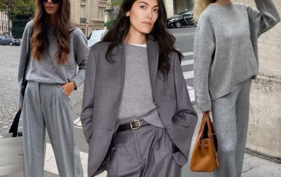 Las más estilosas saben como acertar: los 'looks' monocromáticos en gris/ Montaje CG Las más estilosas saben como acertar: los 'looks' monocromáticos en gris/ Montaje CG