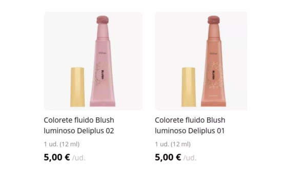 Coloretes en crema/ MERCADONA.ES Coloretes en crema/ MERCADONA.ES