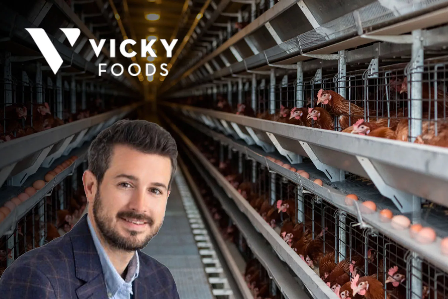 Carlos Juan Estevan, gerente de Vicky Foods / Montaje de CONSUMIDOR GLOBAL Carlos Juan Estevan, gerente de Vicky Foods / Montaje de CONSUMIDOR GLOBAL