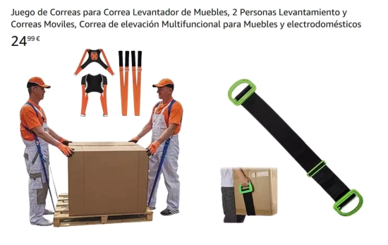 Correas elevadoras para mudanzas /AMAZON.ES Correas elevadoras para mudanzas /AMAZON.ES