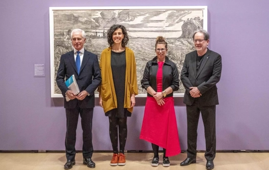 Juan Ignacio Vidarte (izquierda), con comisarios y representantes de la exposición sobre la historia del grabado y el dibujo inaugurada en el Guggenheim / MUSEO GUGGENHEIM BILBAO Juan Ignacio Vidarte (izquierda), con comisarios y representantes de la exposición sobre la historia del grabado y el dibujo inaugurada en el Guggenheim / MUSEO GUGGENHEIM BILBAO