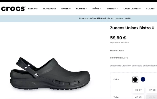 Zuecos sanitarios de Crocs / CROCS