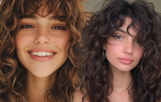 Soft Wispy Curly, el corte de flequillo de la temporada/ PINTEREST.COM Soft Wispy Curly, el corte de flequillo de la temporada/ PINTEREST.COM