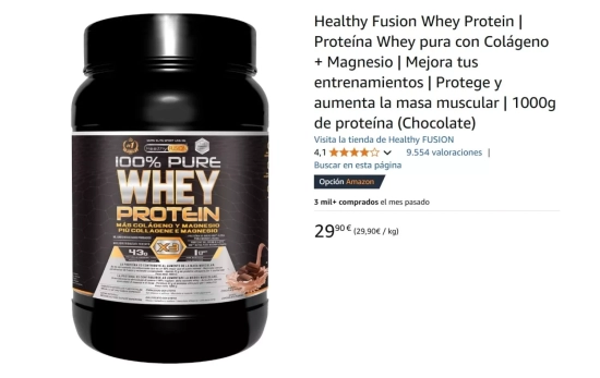 Proteína en polvo/ AMAZON.ES Proteína en polvo/ AMAZON.ES