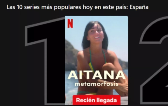 El documental más visto de Netflix: 'Metamorfosis' de Aitana