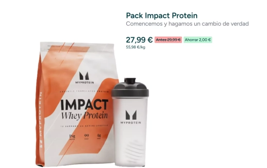 Proteína en polvo para batido/ MYPROTEIN.ES Proteína en polvo para batido/ MYPROTEIN.ES