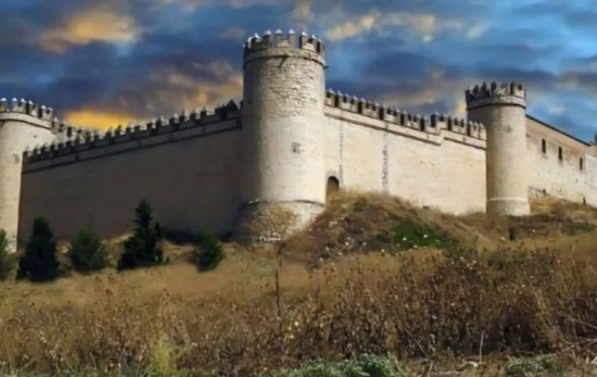 Castillo de originales almenas, ubicado en un extremo de la antigua muralla de Maqueda/ Visto en X Castillo de originales almenas, ubicado en un extremo de la antigua muralla de Maqueda/ Visto en X