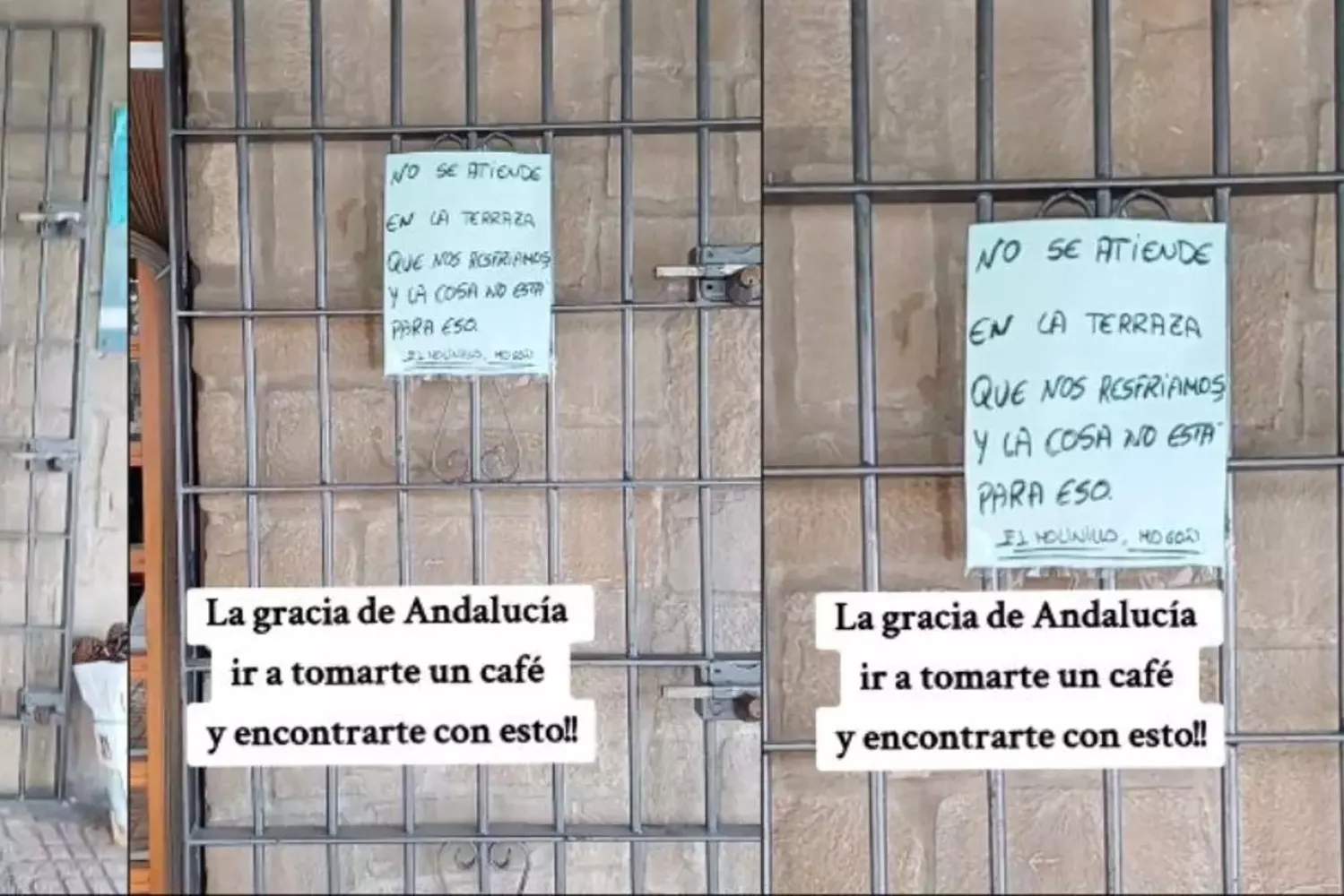 El cartel viral de un bar de Andalucía / TIKTOK El cartel viral de un bar de Andalucía / TIKTOK
