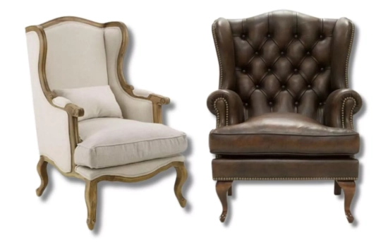 Sillones orejeros modernizados en sus acabados/ PINTEREST.COM