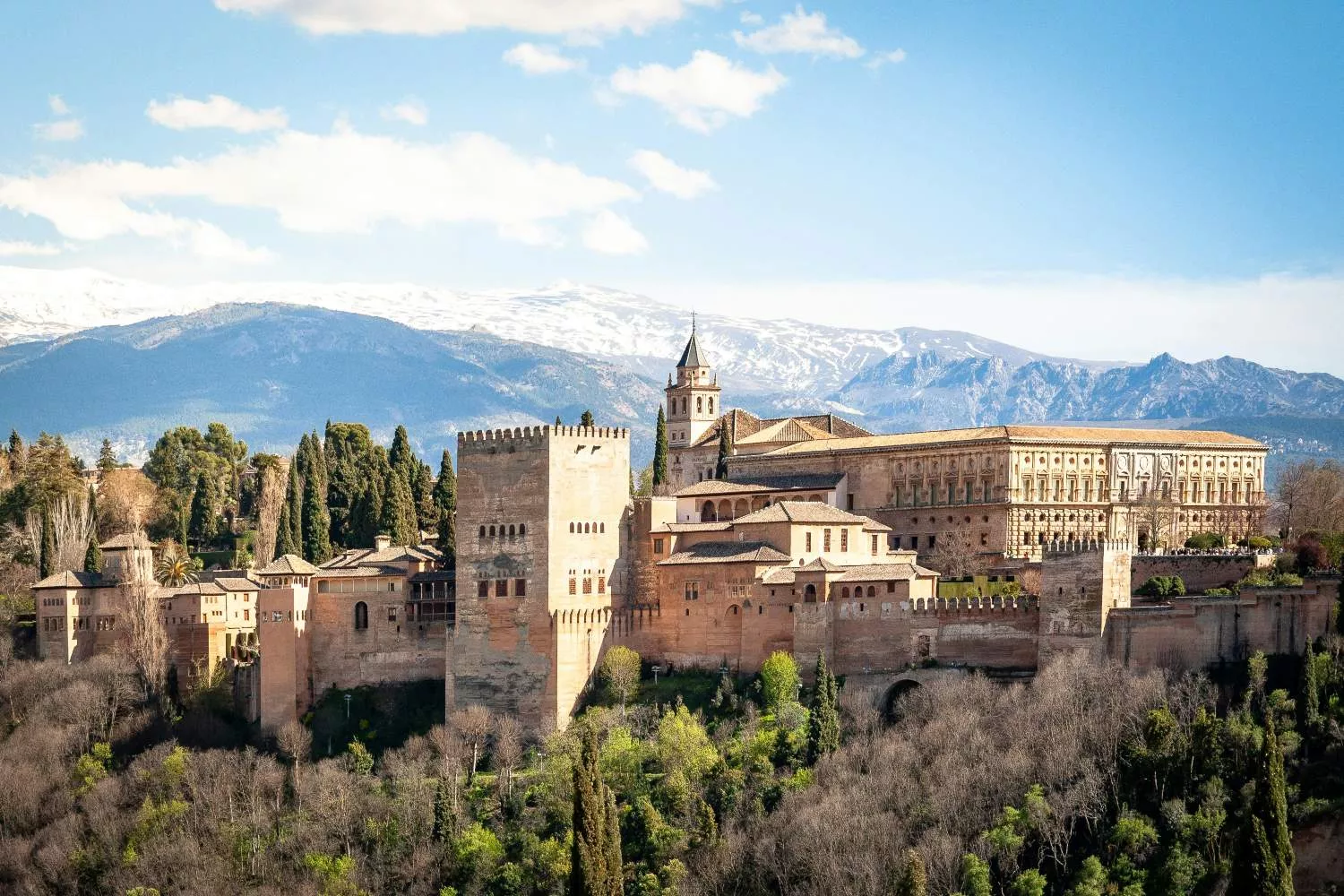 Una vista de La Alhambra