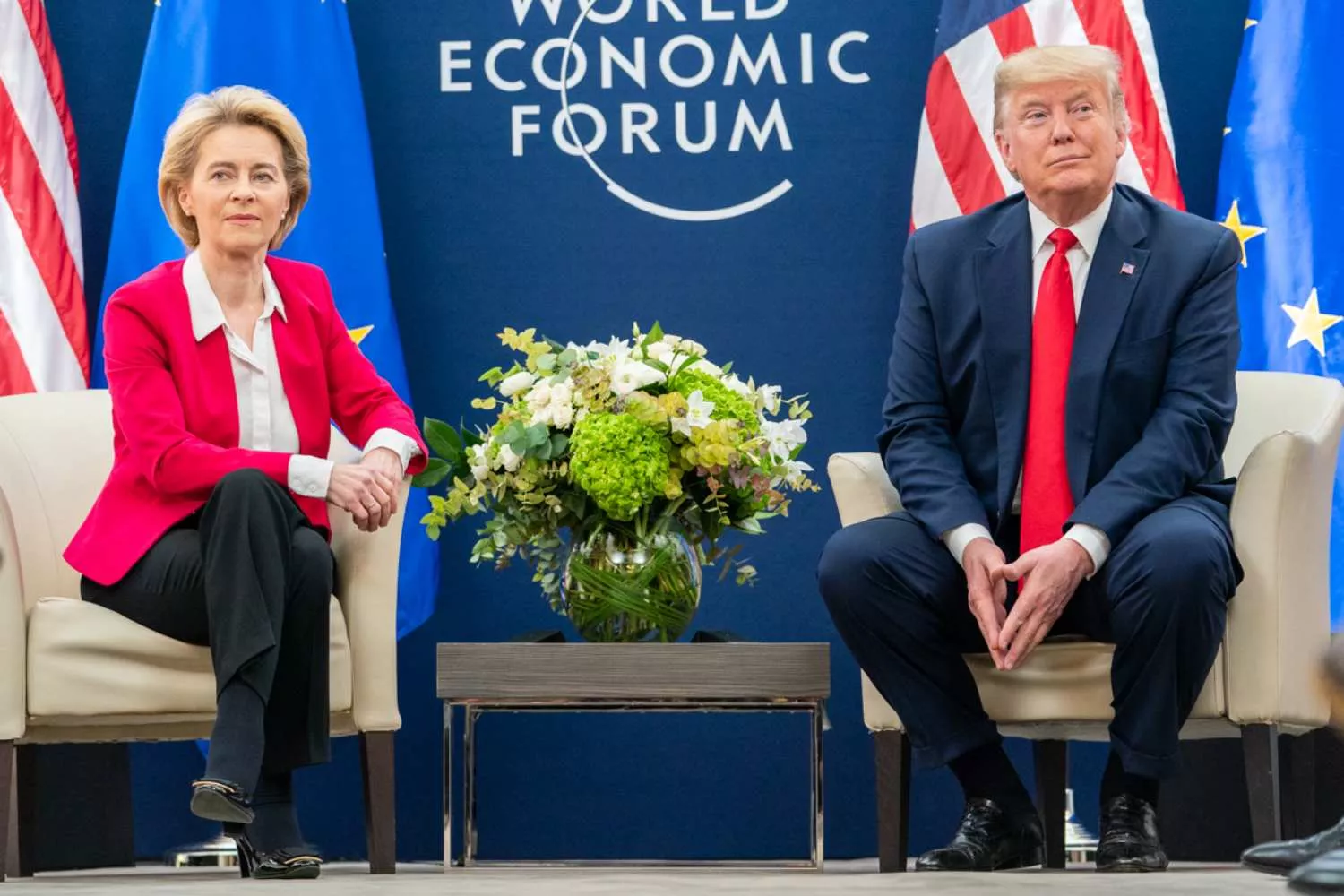 Ursula von der Leyen, presidenta de la Comisión Europea, y Donald Trump, presidente de Estados Unidos / EP