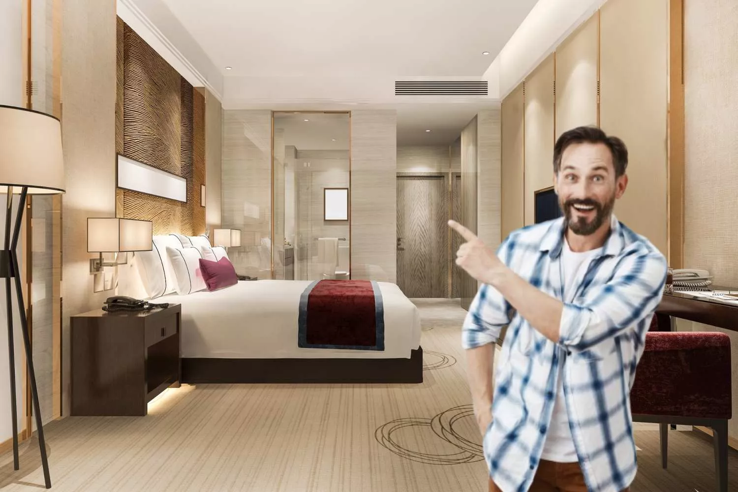 Una habitación de un piso de lujo / Fotomontaje CG