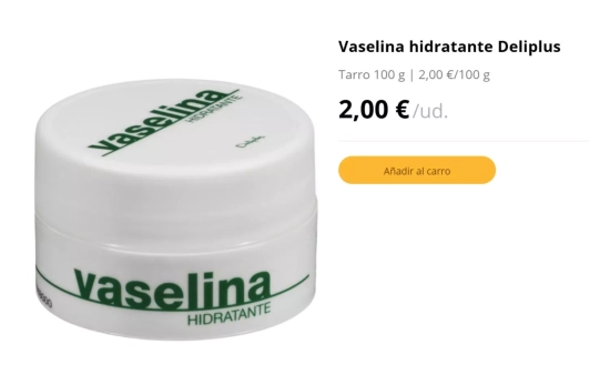Vaselina pura tamaño grande Deliplus/MERCADONA.ES Vaselina pura tamaño grande Deliplus/MERCADONA.ES